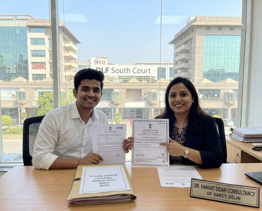 Professional Private Limited Company Registration in Saket Delhi services by Rudra Capital