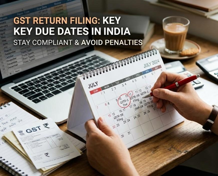 Complete guide on GST Return Filing Due Dates in India for businesses and startups
