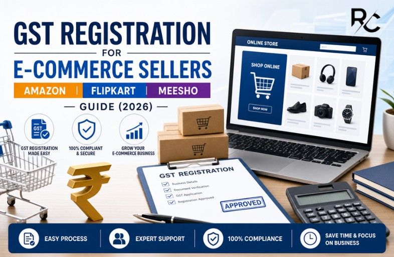 GST Registration for E-Commerce Sellers on Amazon Flipkart and Meesho in India