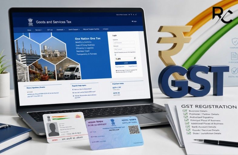 Apply GST Registration Online in India with required documents and registration process