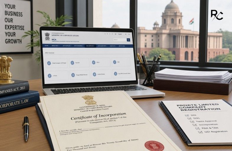 Private Limited Company Registration Services in India with process, documents and incorporation support